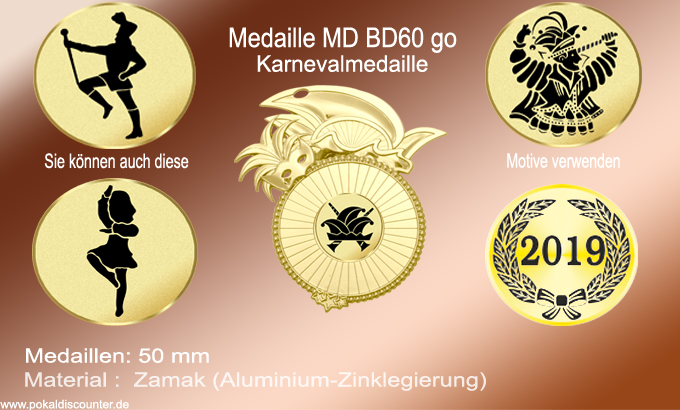 Medaillen - Medaille BD60 go jetzt kaufen!